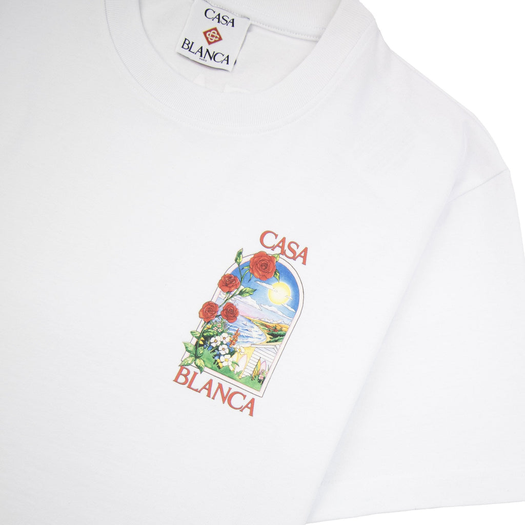 Casablanca La Days Printed T Shirt White