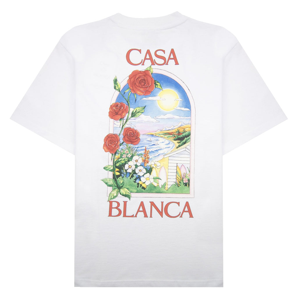 Casablanca La Days Printed T Shirt White