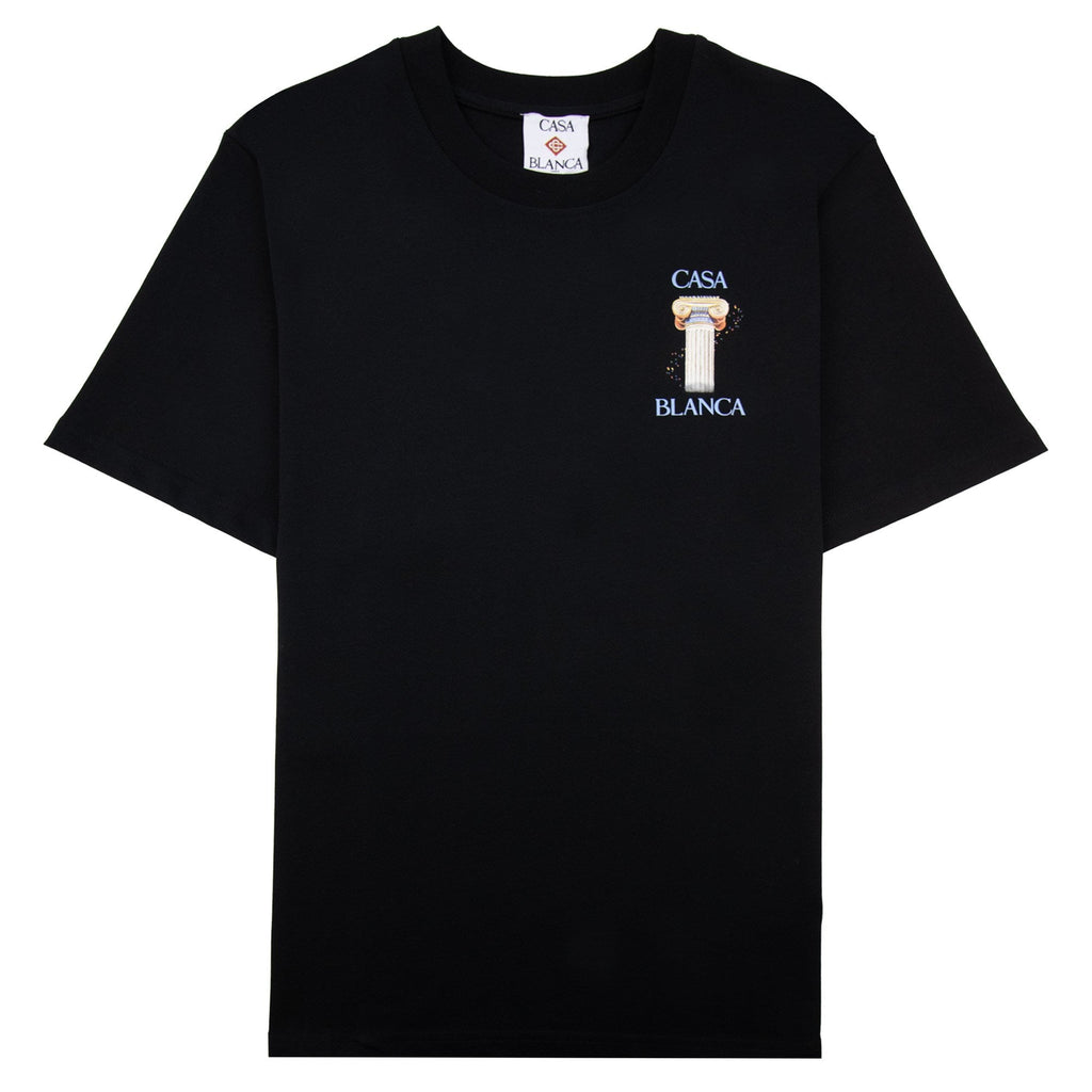 Casablanca La Colonne Printed T Shirt Black