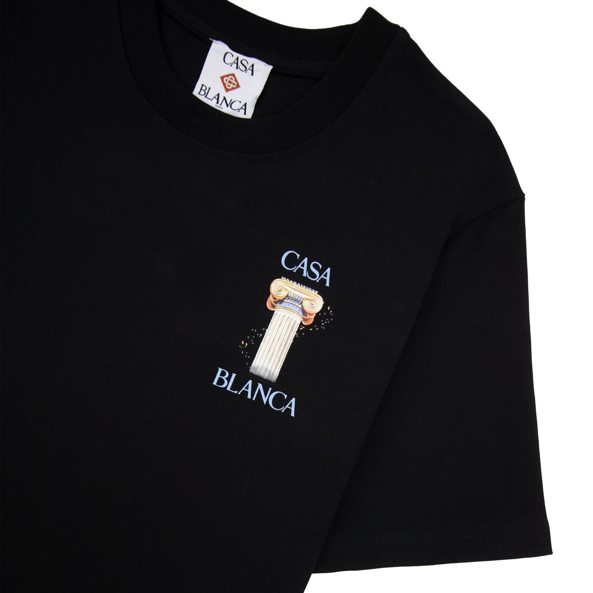 Casablanca La Colonne Printed T Shirt Black