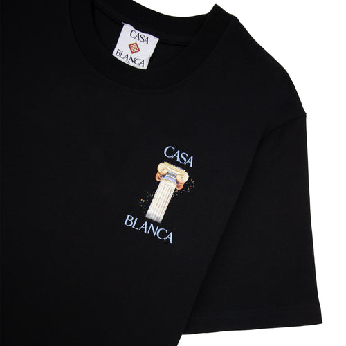 Casablanca La Colonne Printed T Shirt Black