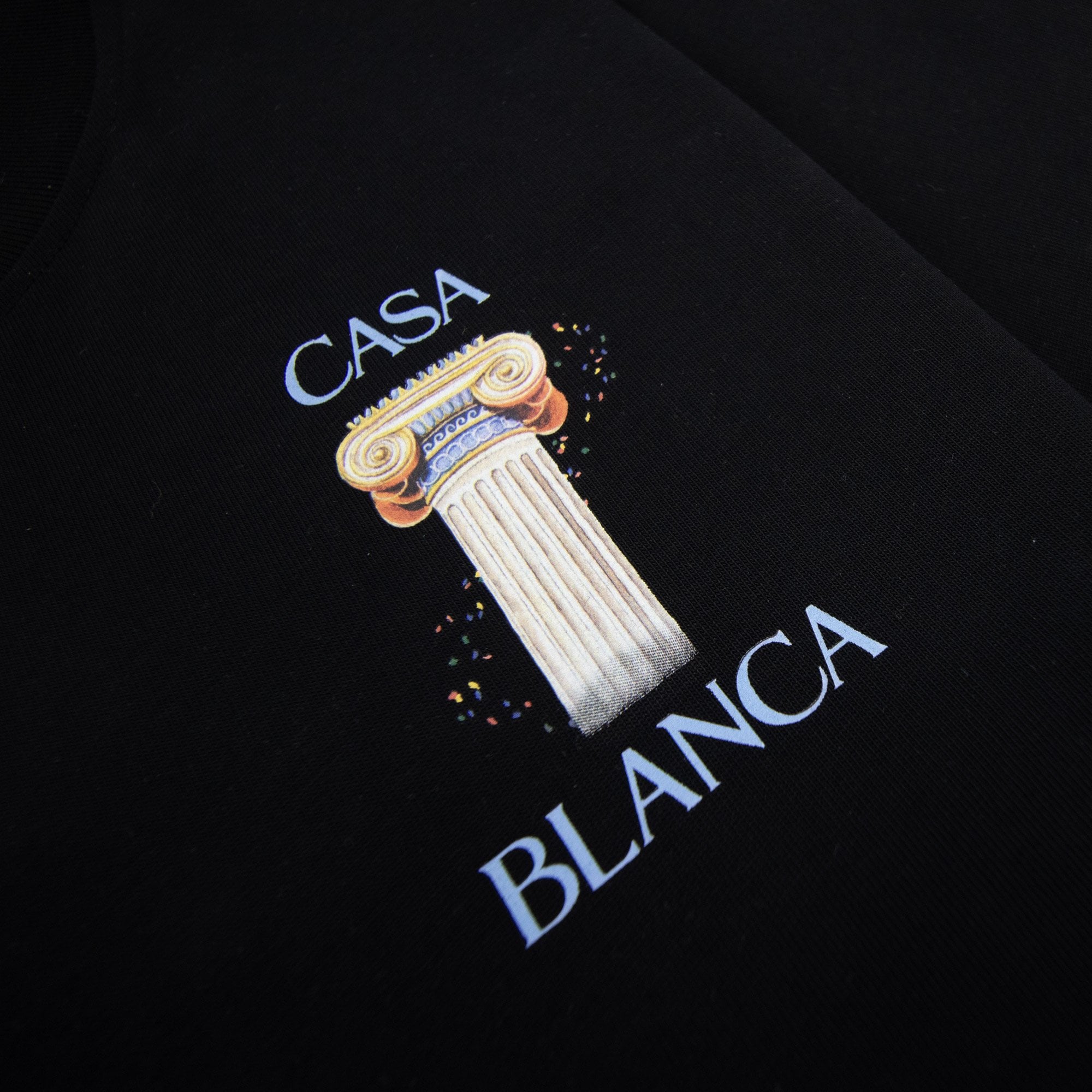 Casablanca La Colonne Printed T Shirt Black