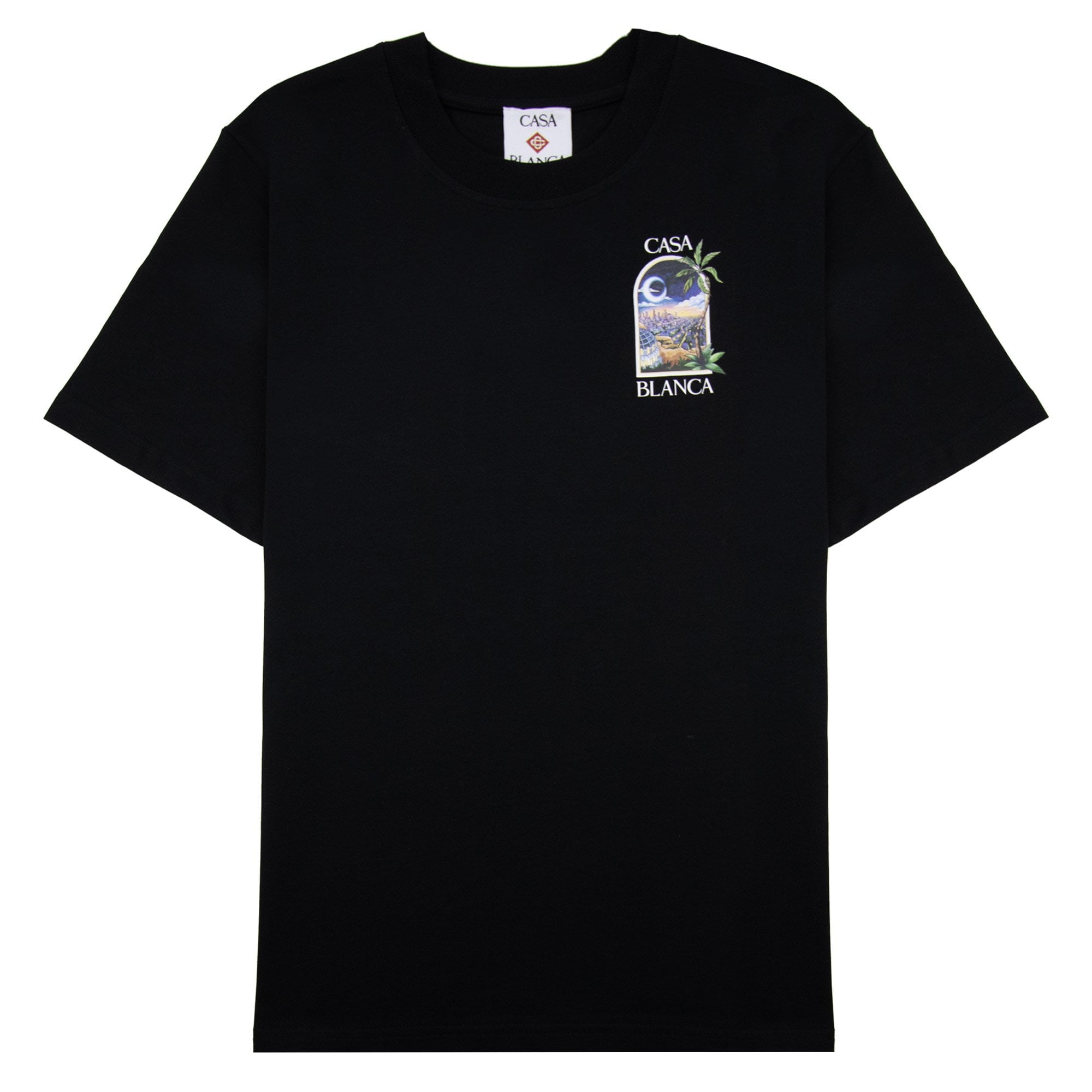 Casablanca La Night Printed T Shirt Black