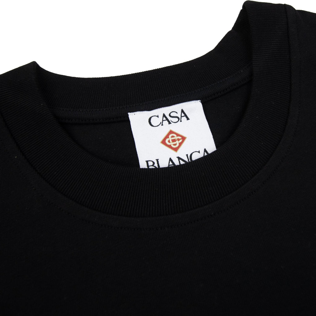 Casablanca La Night Printed T Shirt Black