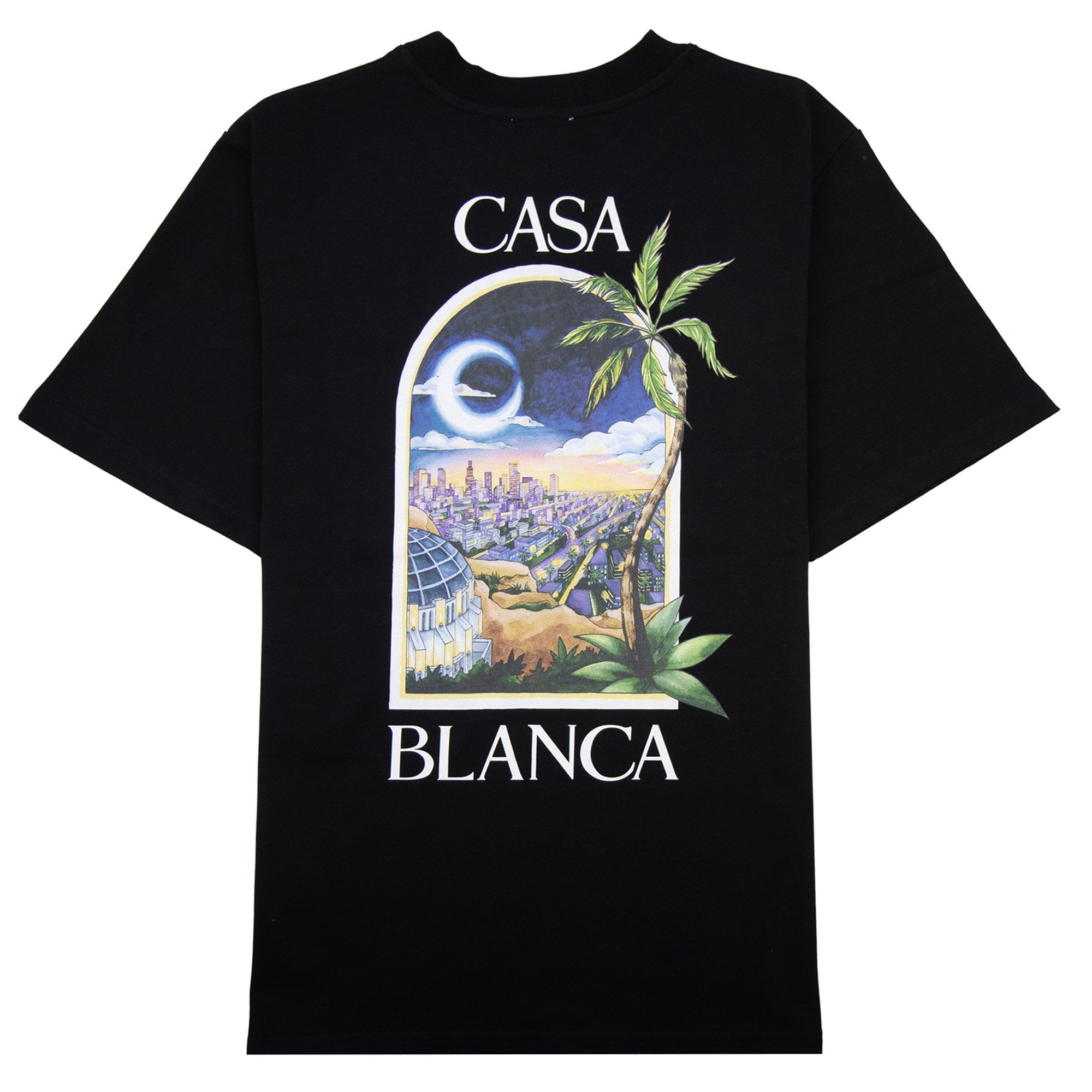 Casablanca La Night Printed T Shirt Black