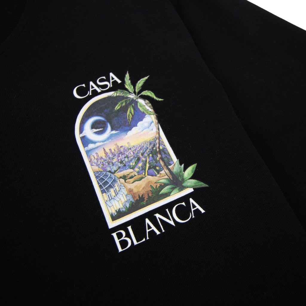 Casablanca La Night Printed T Shirt Black