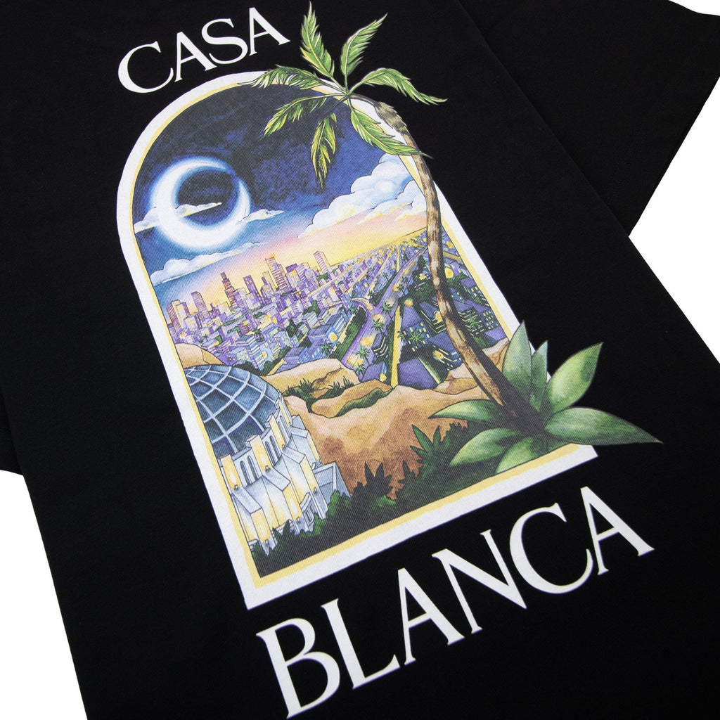 Casablanca La Night Printed T Shirt Black