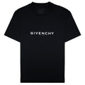 Givenchy Paris Reverse Logo 'Slim Fit' T Shirt Black 001