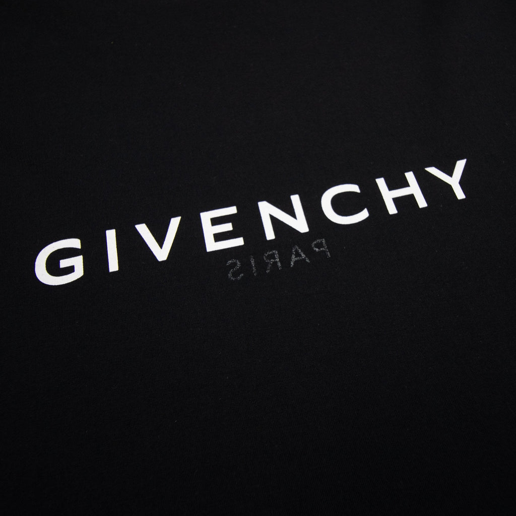 Givenchy Paris Reverse Logo 'Slim Fit' T Shirt Black 001