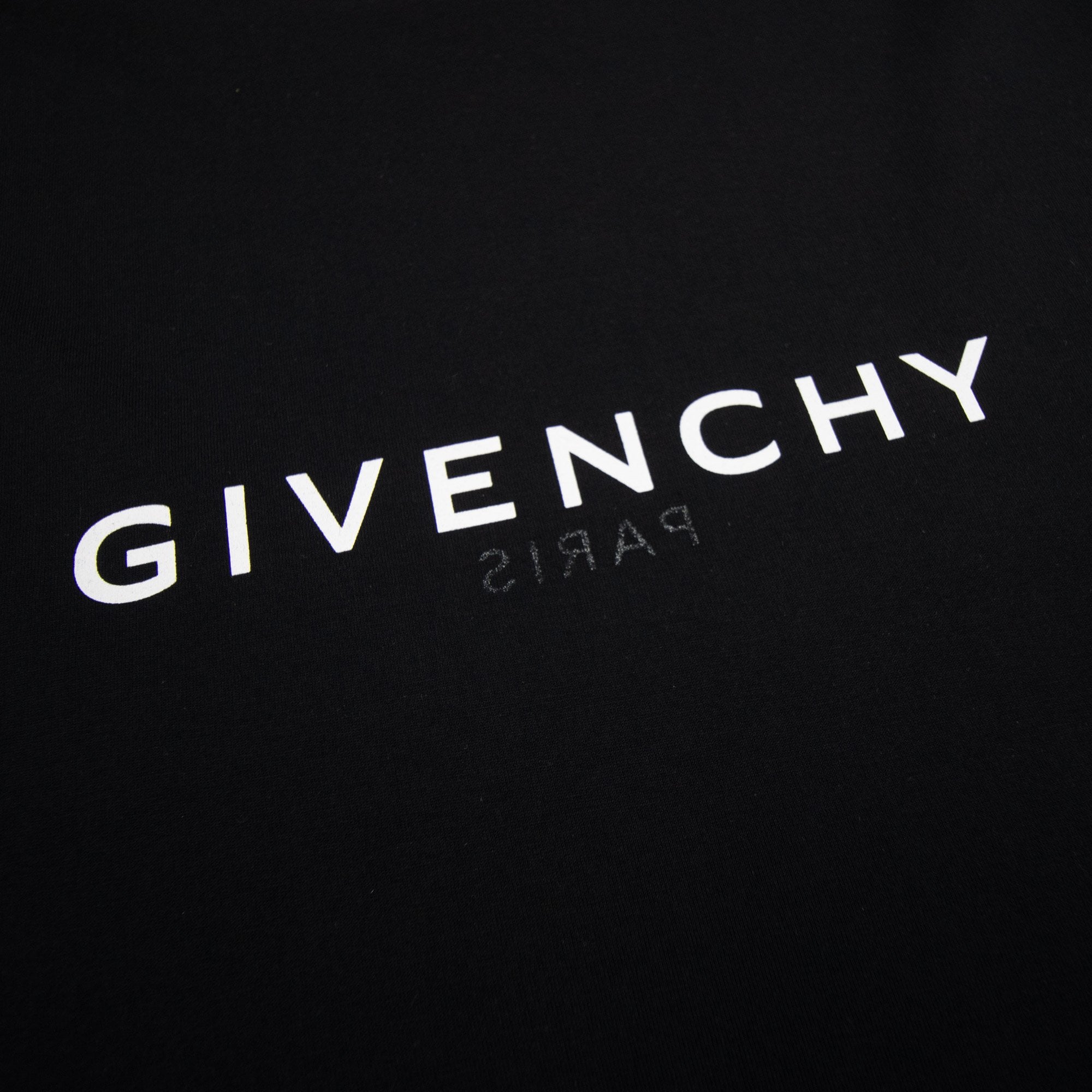 Givenchy Paris Reverse Logo 'Slim Fit' T Shirt Black 001