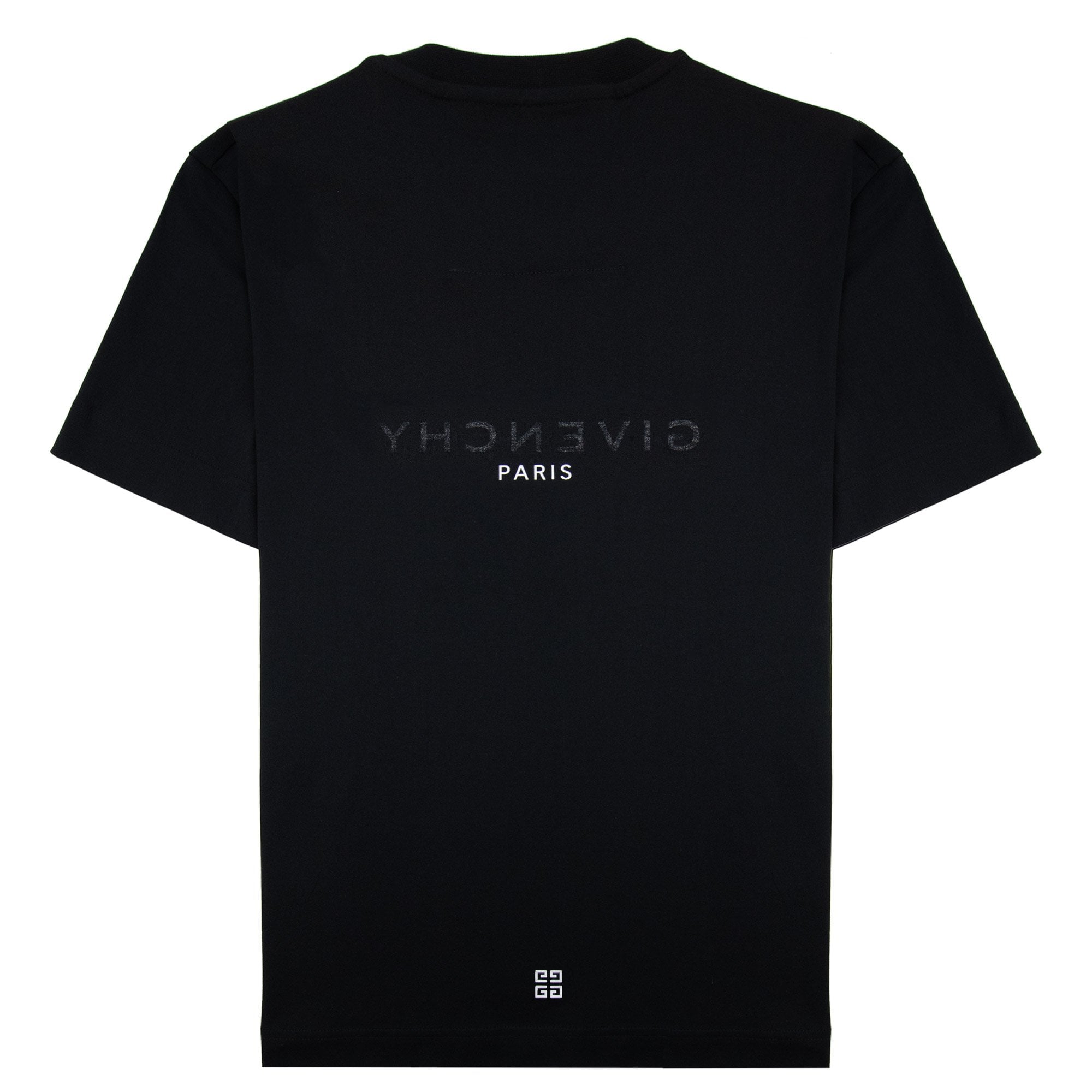 Givenchy Paris Reverse Logo 'Slim Fit' T Shirt Black 001