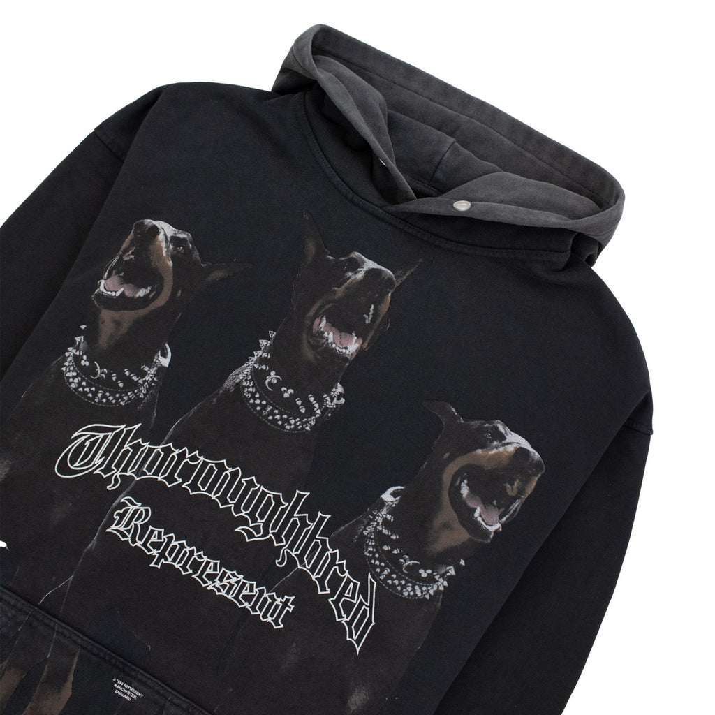 Represent Thoroughbred Hoodie Vintage Black