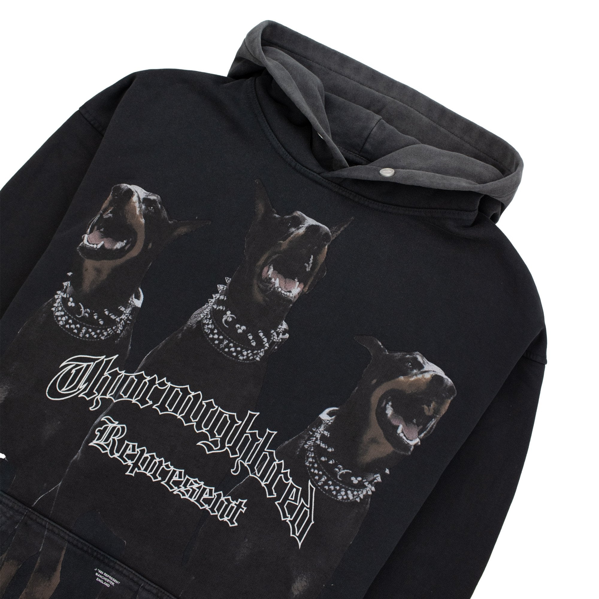 Represent Thoroughbred Hoodie Vintage Black