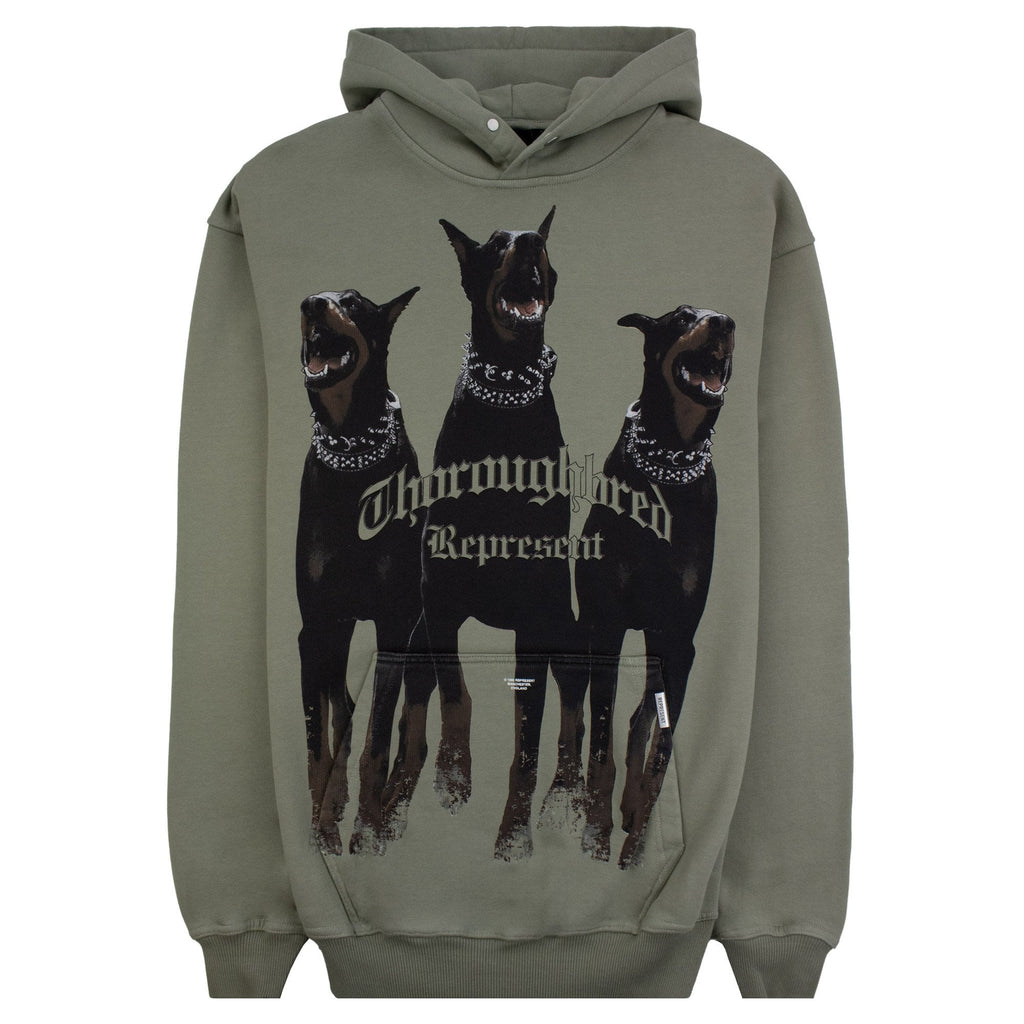 Represent Thoroughbred Hoodie Khaki