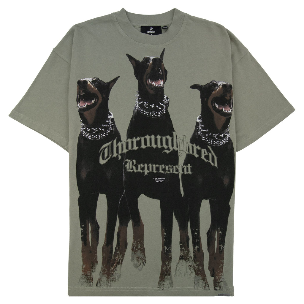 Represent Thoroughbred T Shirt Khaki