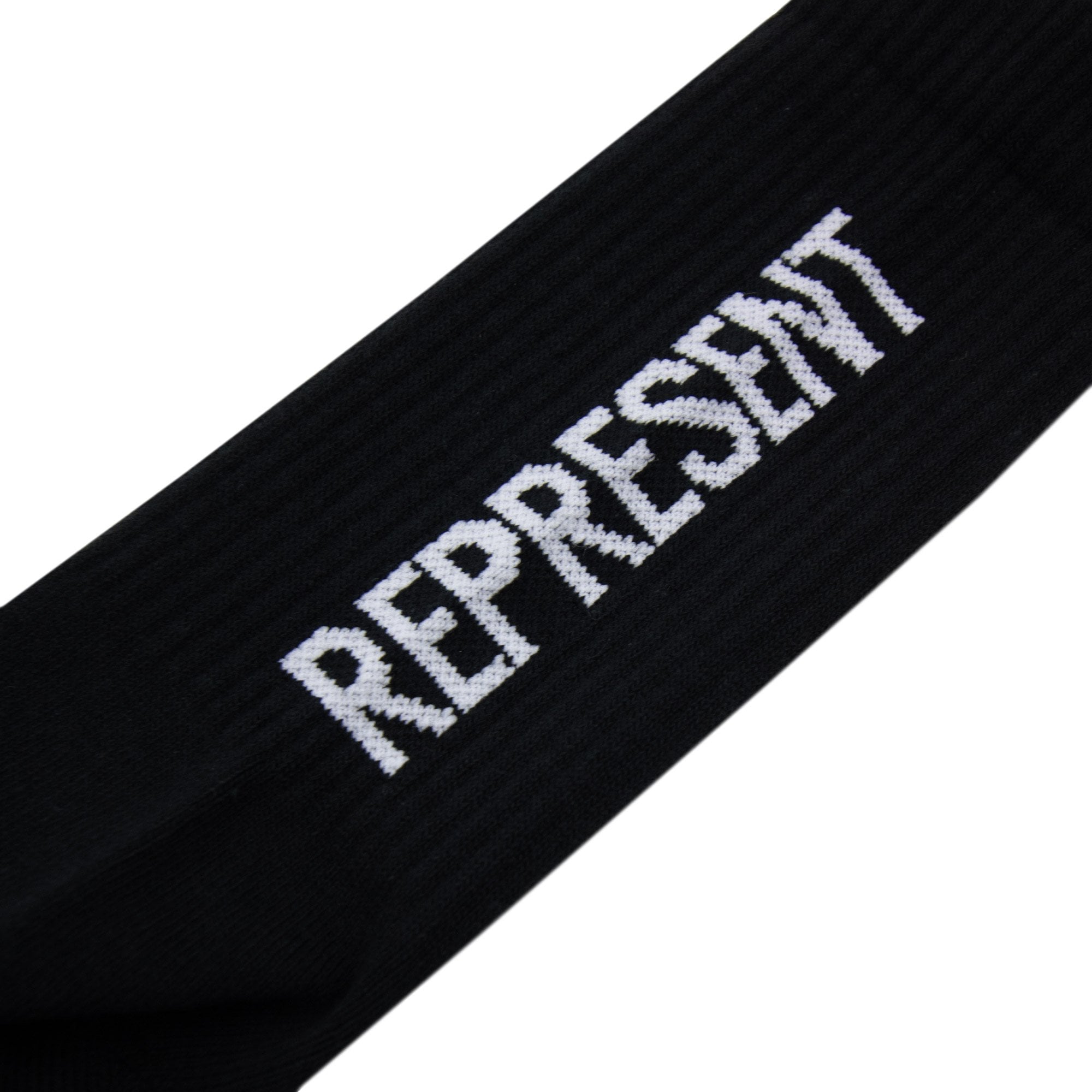 Represent Logo Socks Jet Black