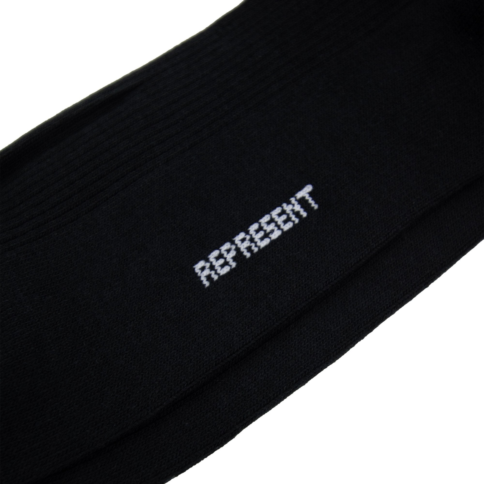 Represent Logo Socks Jet Black