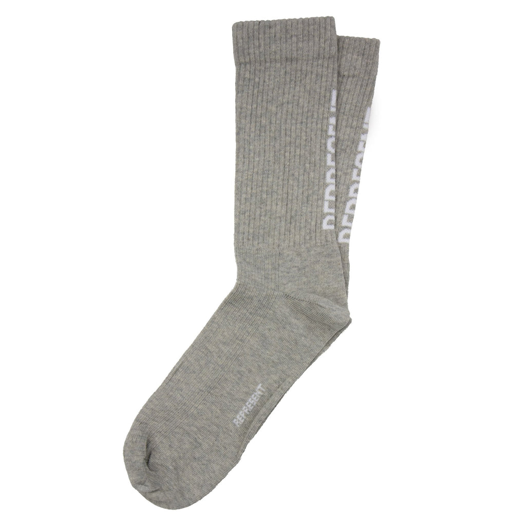 Represent Logo Socks Ice Grey Marl