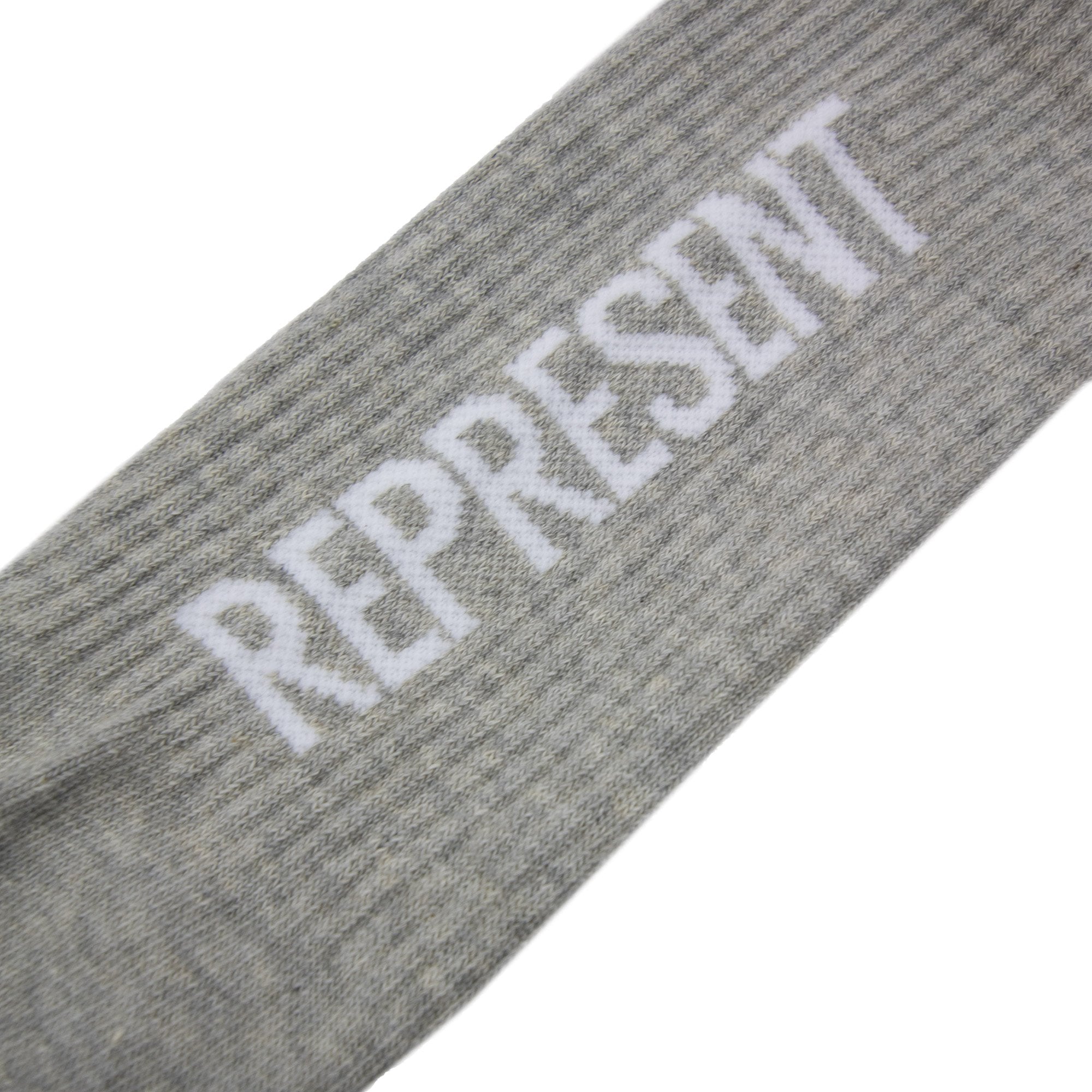 Represent Logo Socks Ice Grey Marl