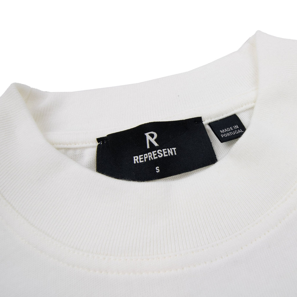 Represent Elegance In Motion T Shirt Flat White