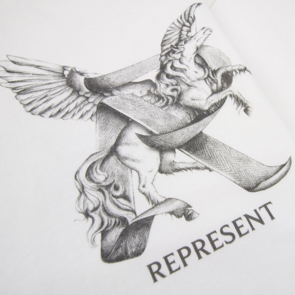 Represent Elegance In Motion T Shirt Flat White