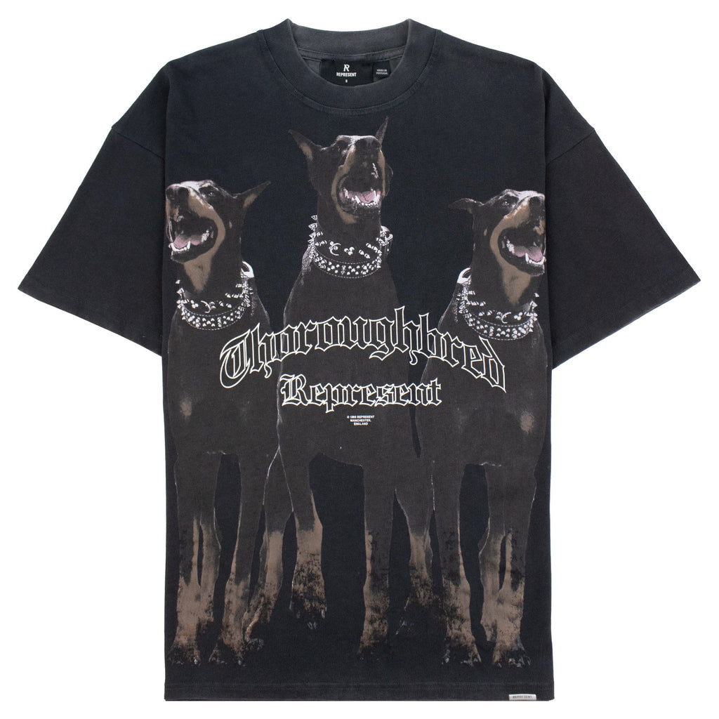 Represent Thoroughbred T Shirt Vintage Black