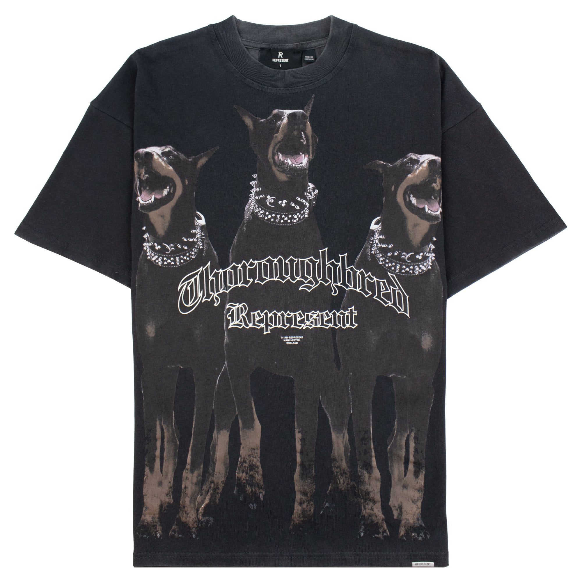 Represent Thoroughbred T Shirt Vintage Black