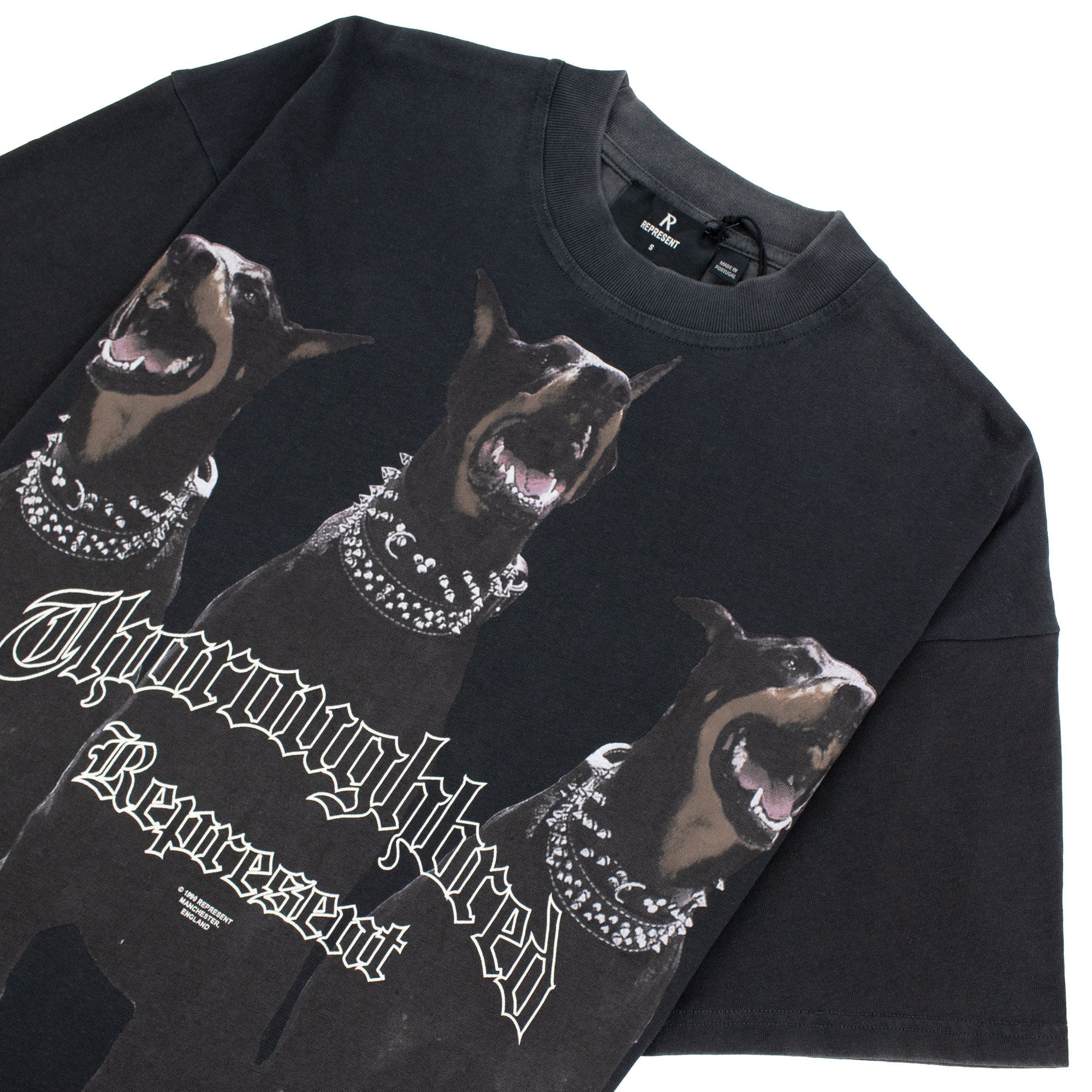 Represent Thoroughbred T Shirt Vintage Black