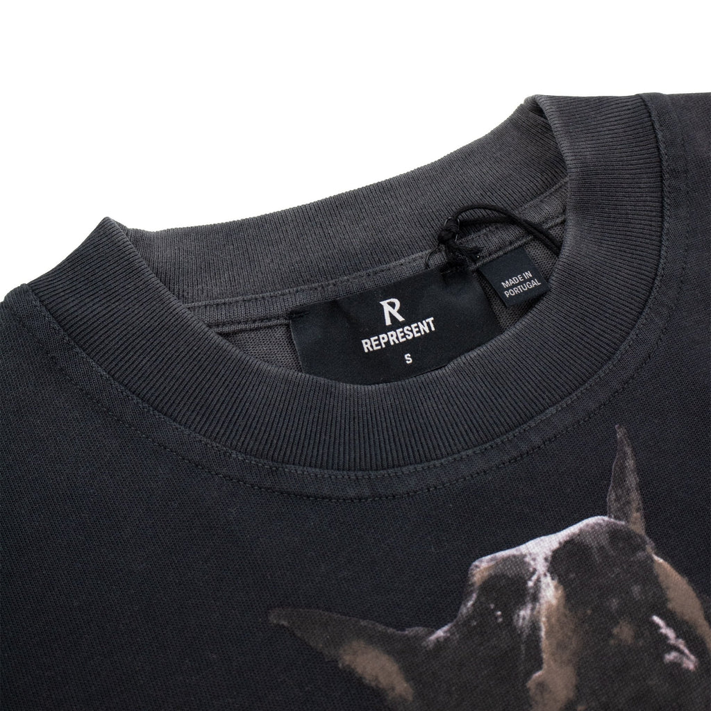 Represent Thoroughbred T Shirt Vintage Black
