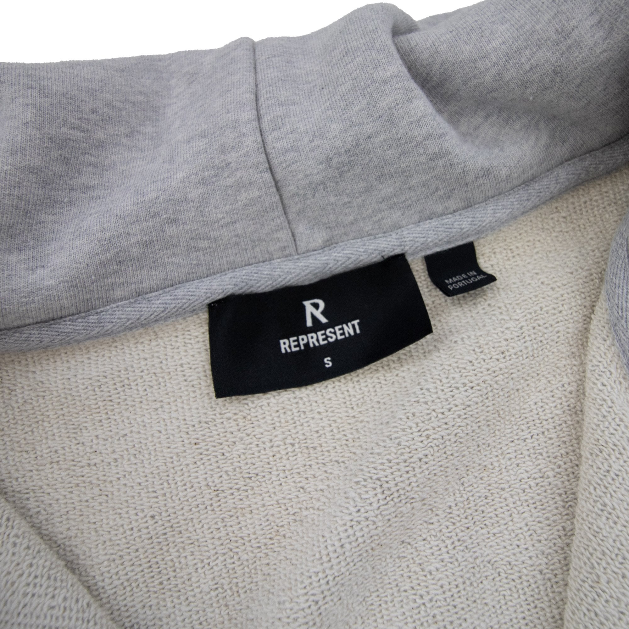 Represent Owners Club Zip Hoodie Ash Grey/black