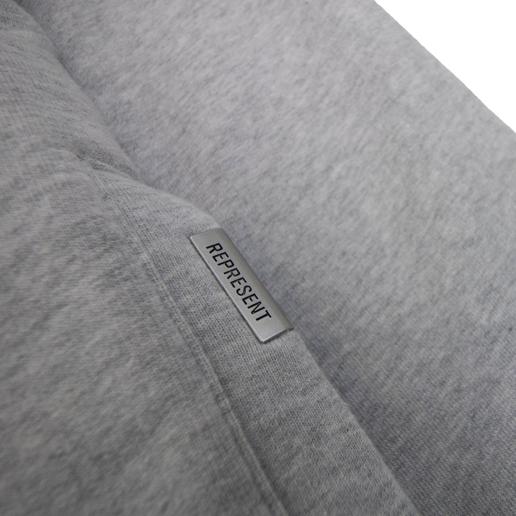 Represent Owners Club Zip Hoodie Ash Grey/black