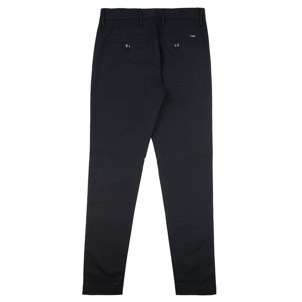 Emporio Armani Stretch Cotton Chinos Nero