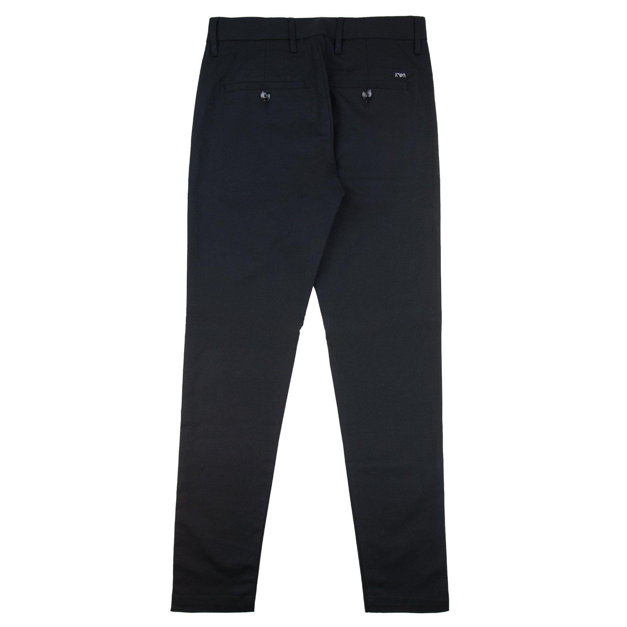 Emporio Armani Stretch Cotton Chinos Nero