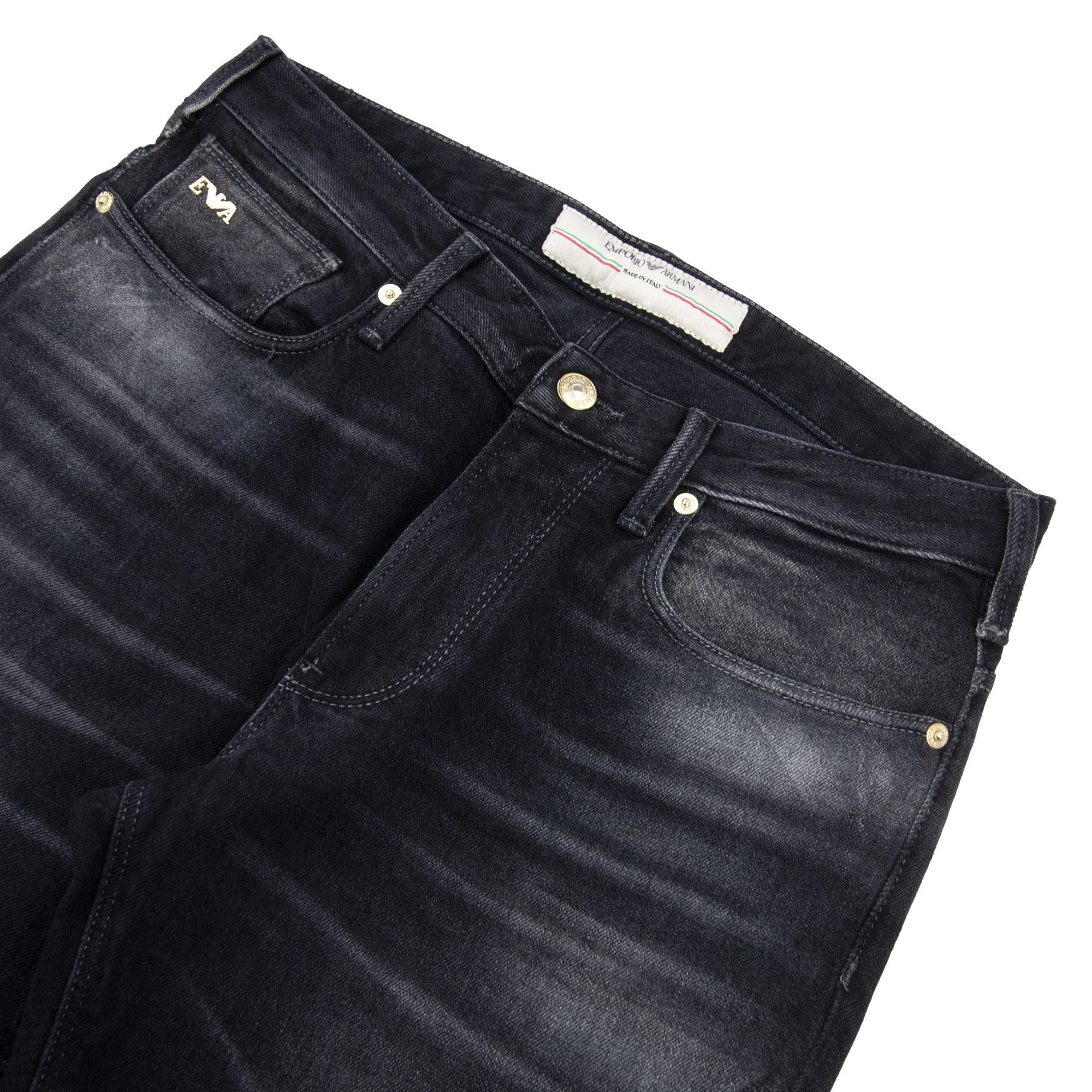 Emporio Armani Gold Badge J06 Jeans Dark Grey