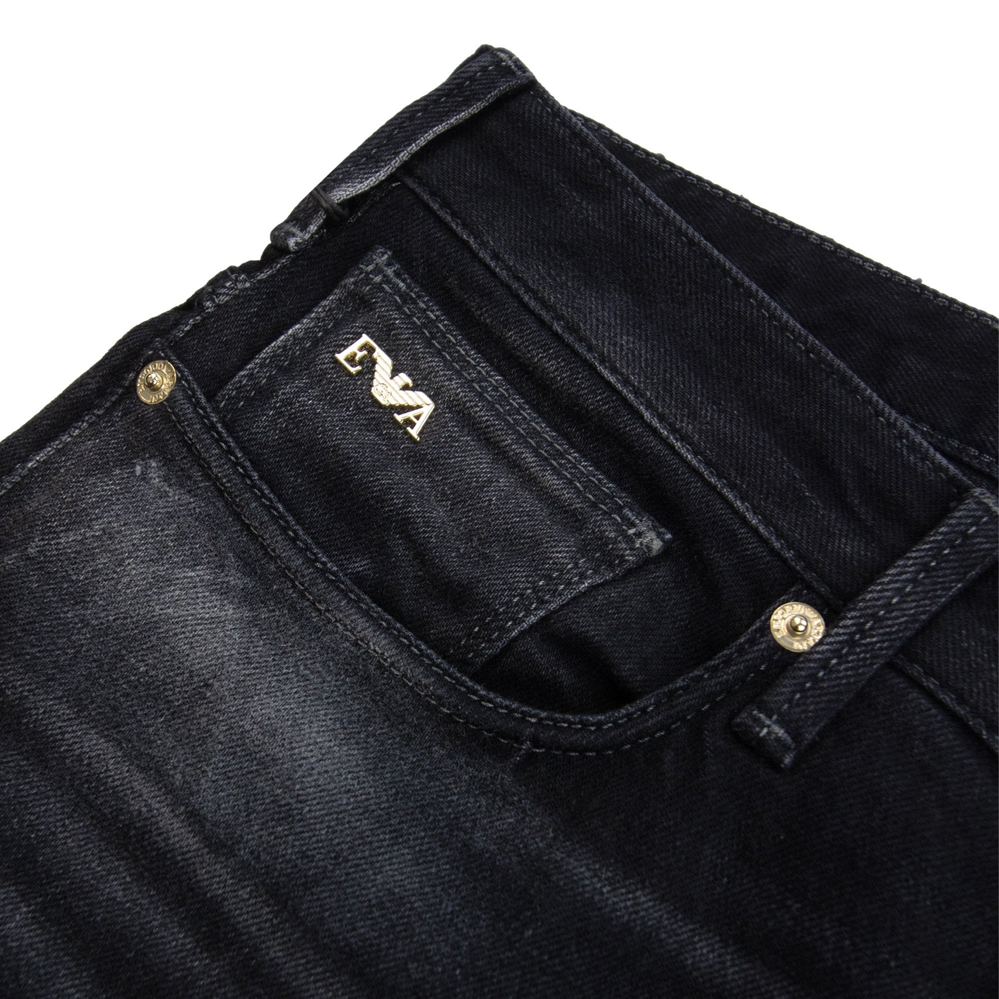 Emporio Armani Gold Badge J06 Jeans Dark Grey