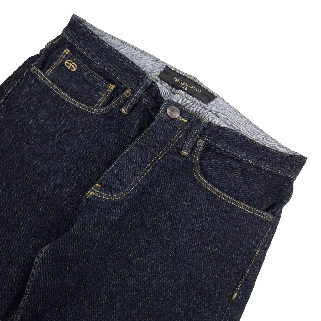 Emporio Armani J75 Selvedge Gold Lab Edition Jeans Denim Blue 0941