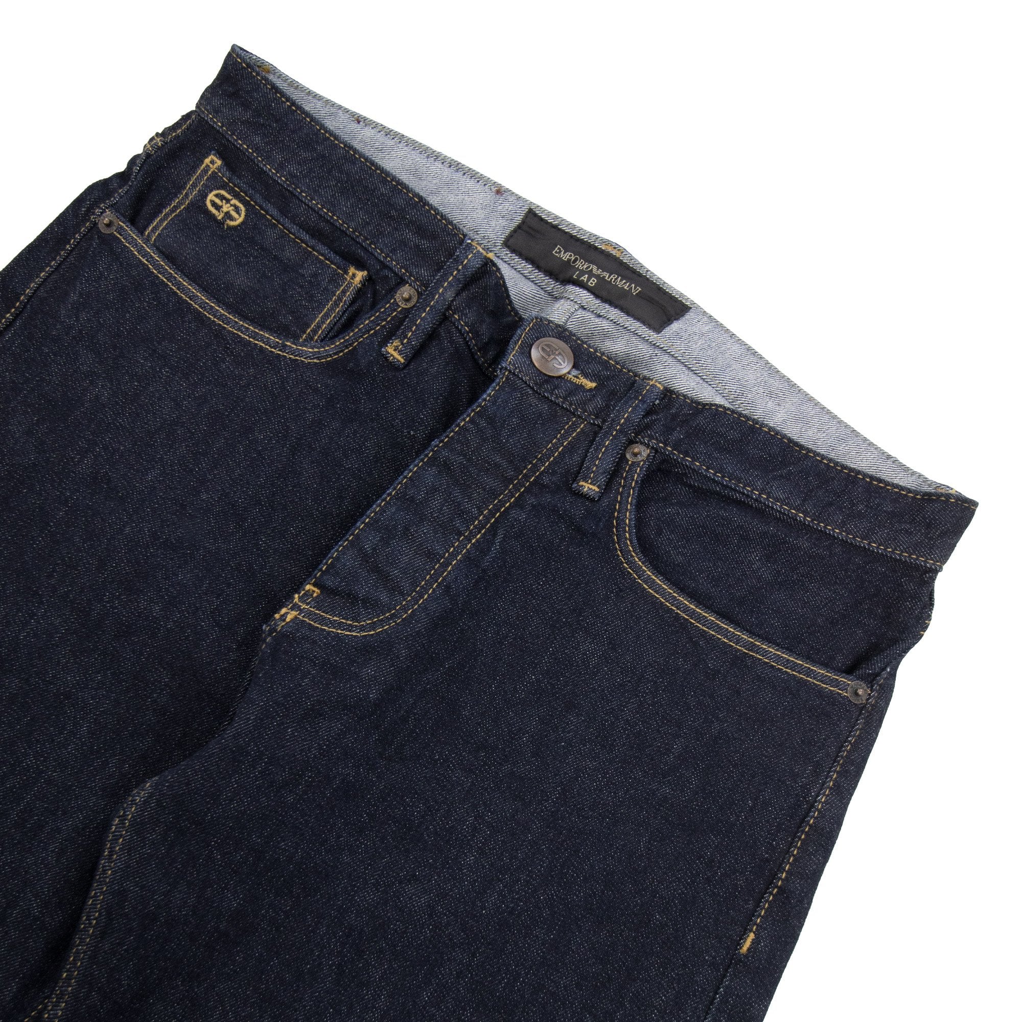 Emporio Armani J75 Selvedge Gold Lab Edition Jeans Denim Blue 0941
