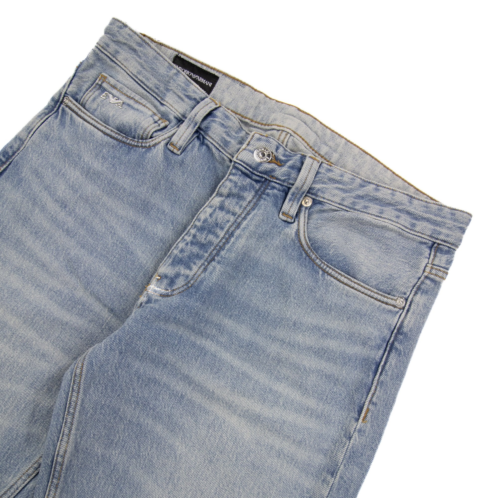 Emporio Armani J75 Stone Wash Slim Fit Jean Denim