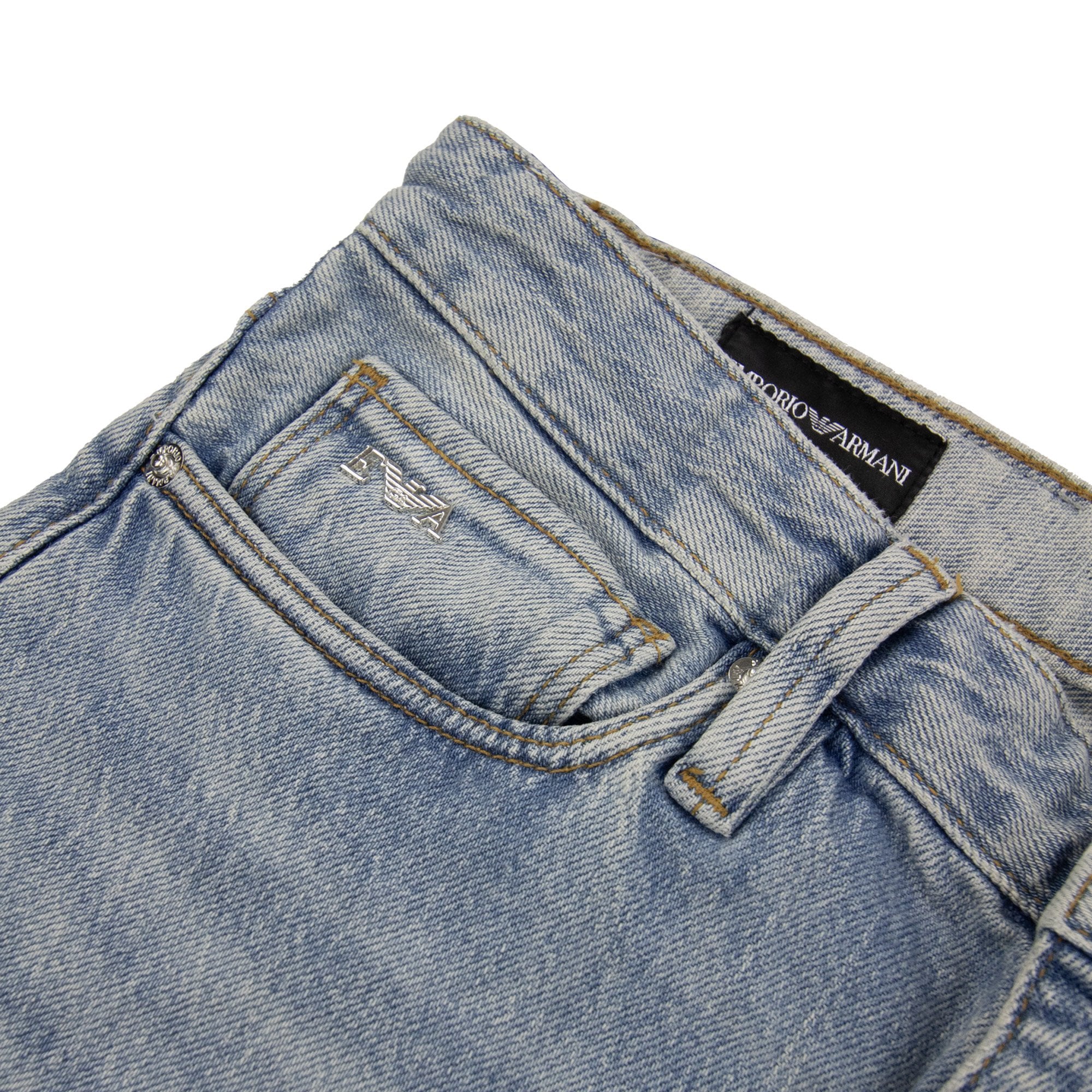 Emporio Armani J75 Stone Wash Slim Fit Jean Denim