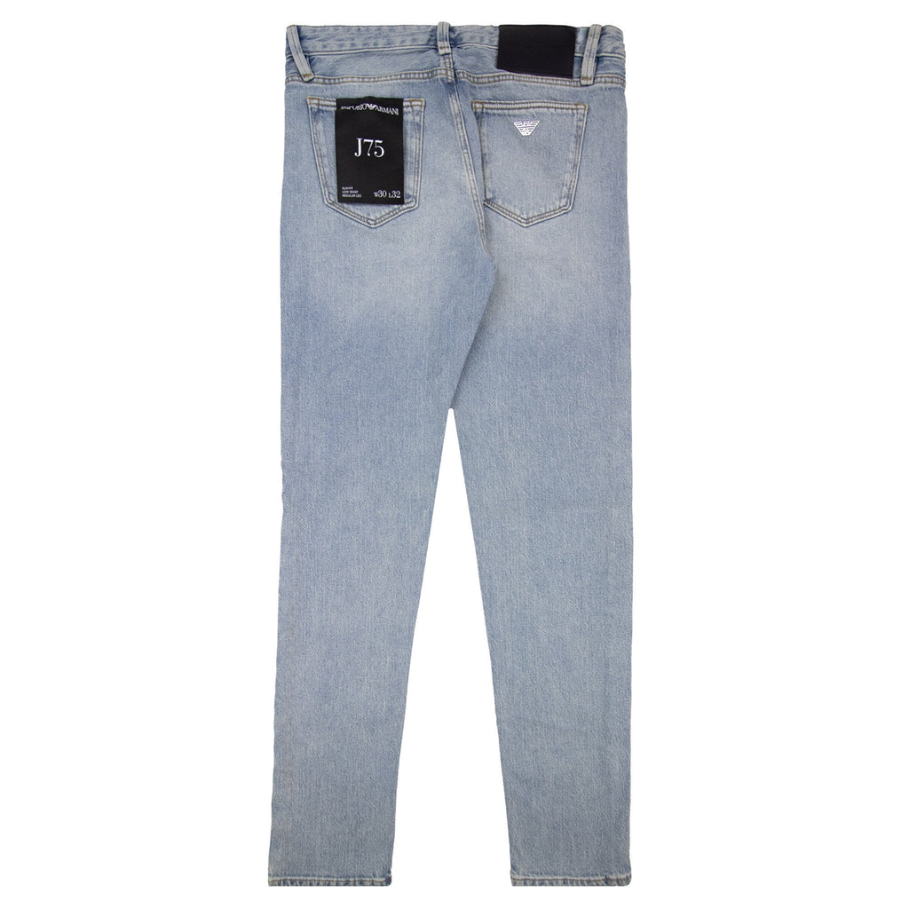 Emporio Armani J75 Stone Wash Slim Fit Jean Denim