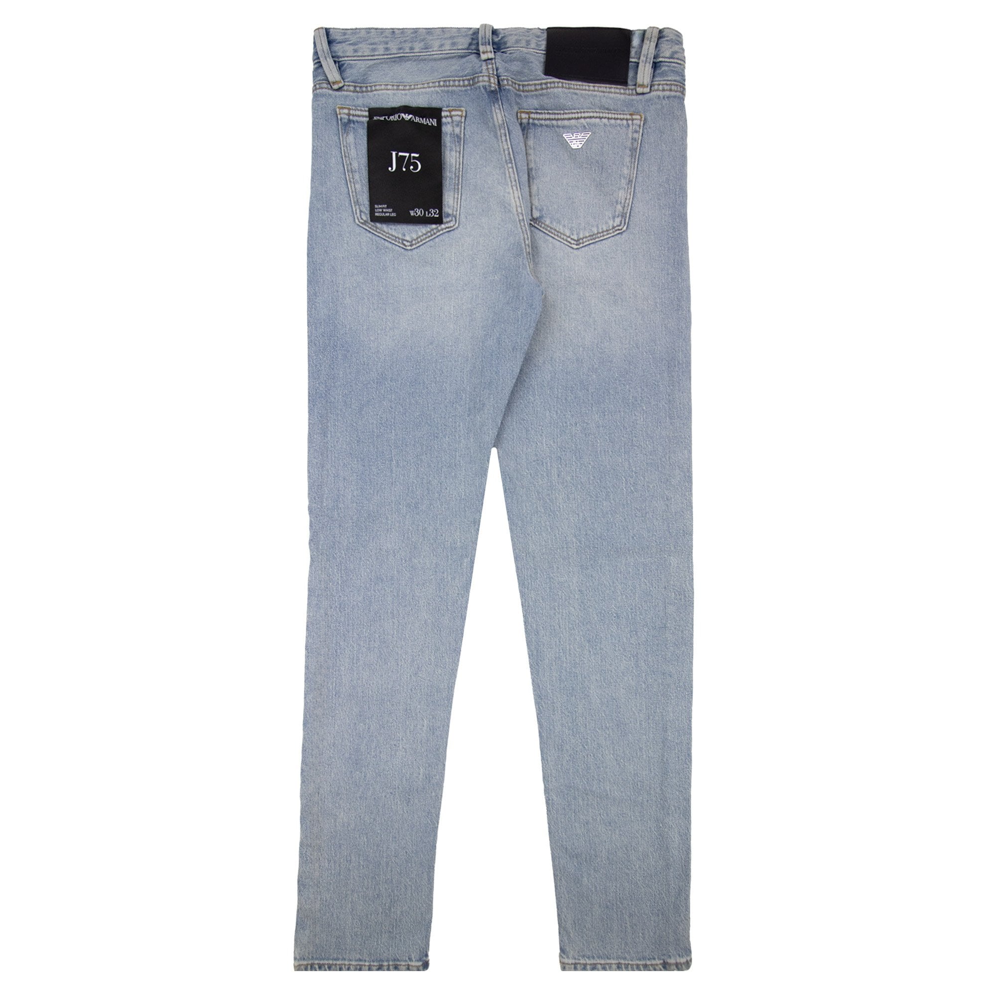 Emporio Armani J75 Stone Wash Slim Fit Jean Denim