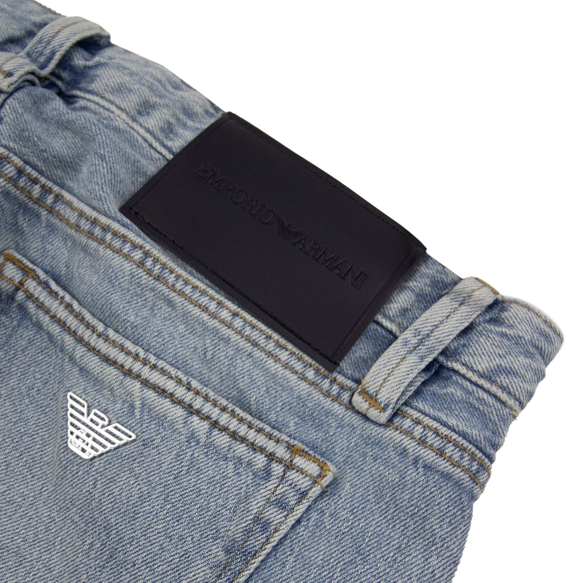 Emporio Armani J75 Stone Wash Slim Fit Jean Denim