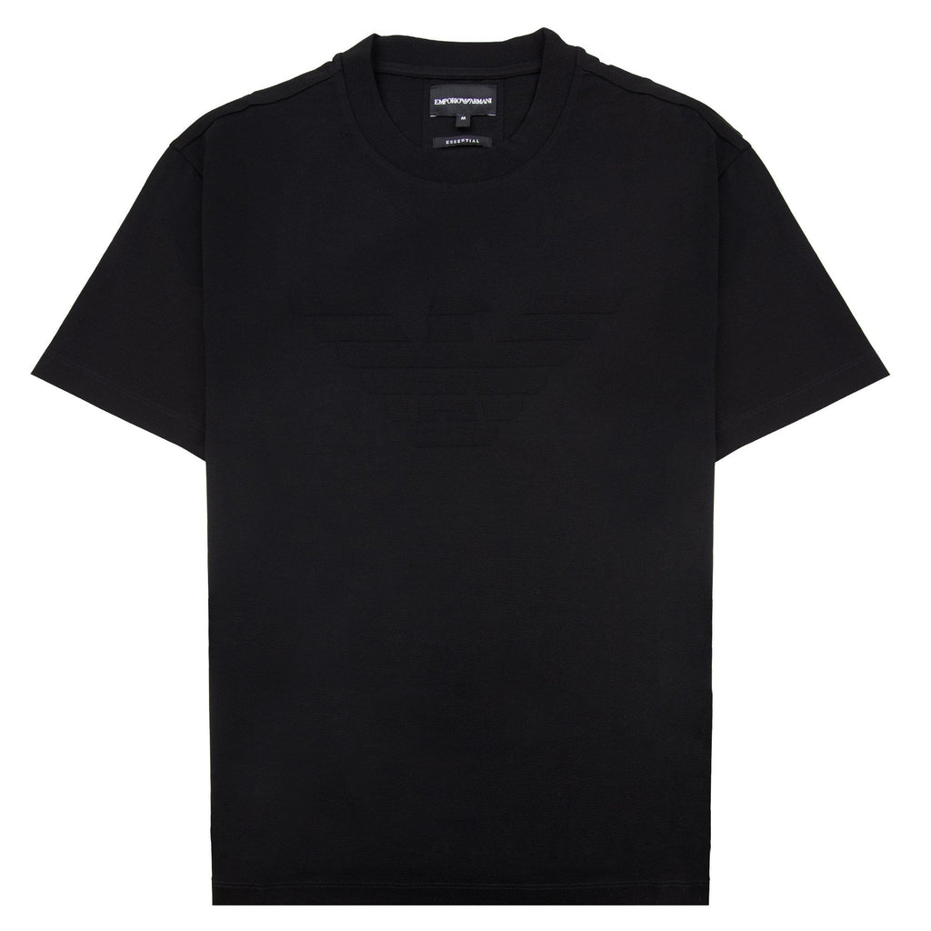 Emporio Armani Stencil Logo Tee Black
