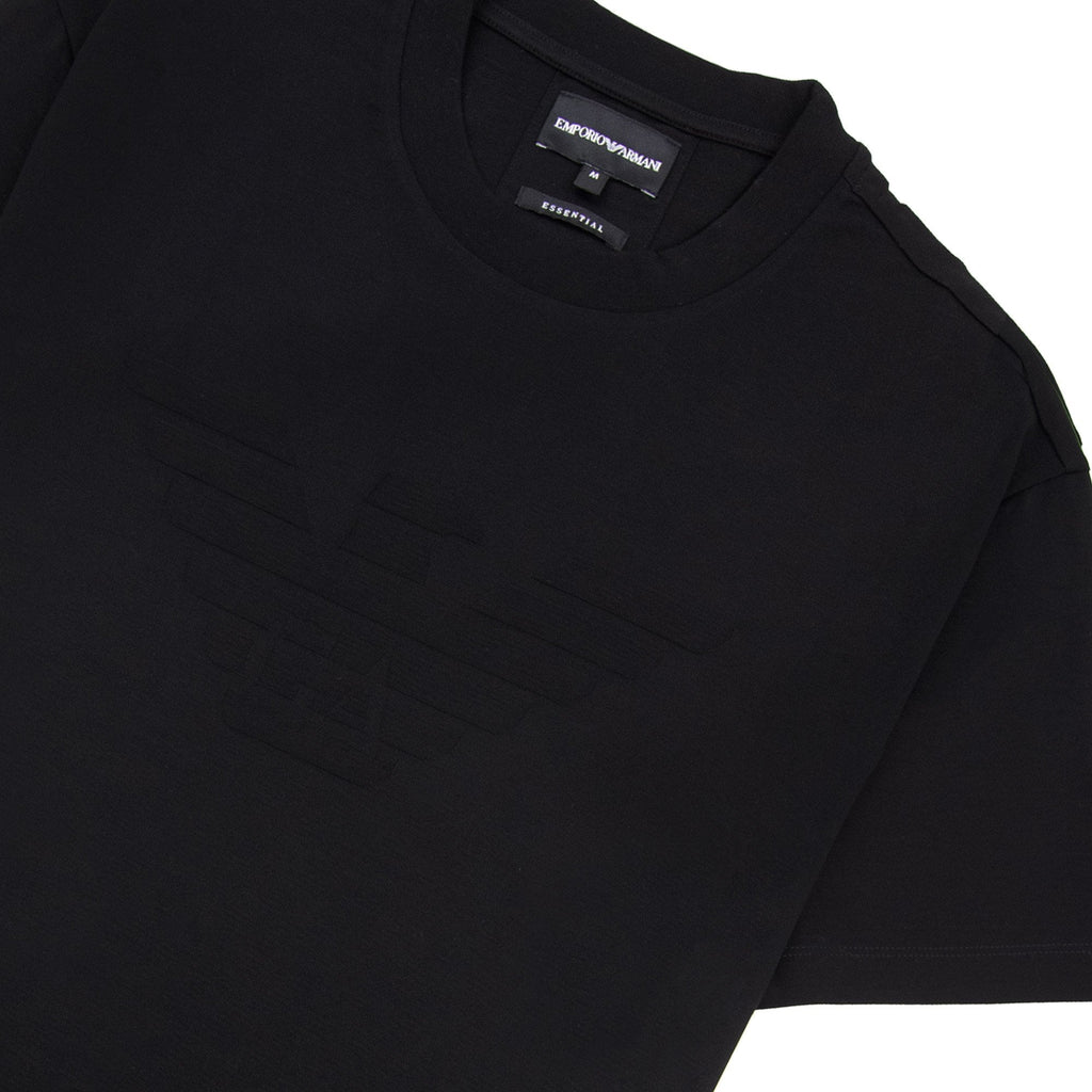 Emporio Armani Stencil Logo Tee Black