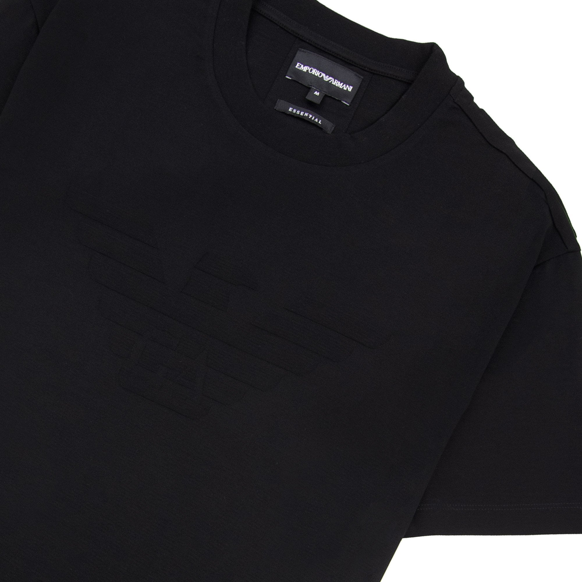 Emporio Armani Stencil Logo Tee Black