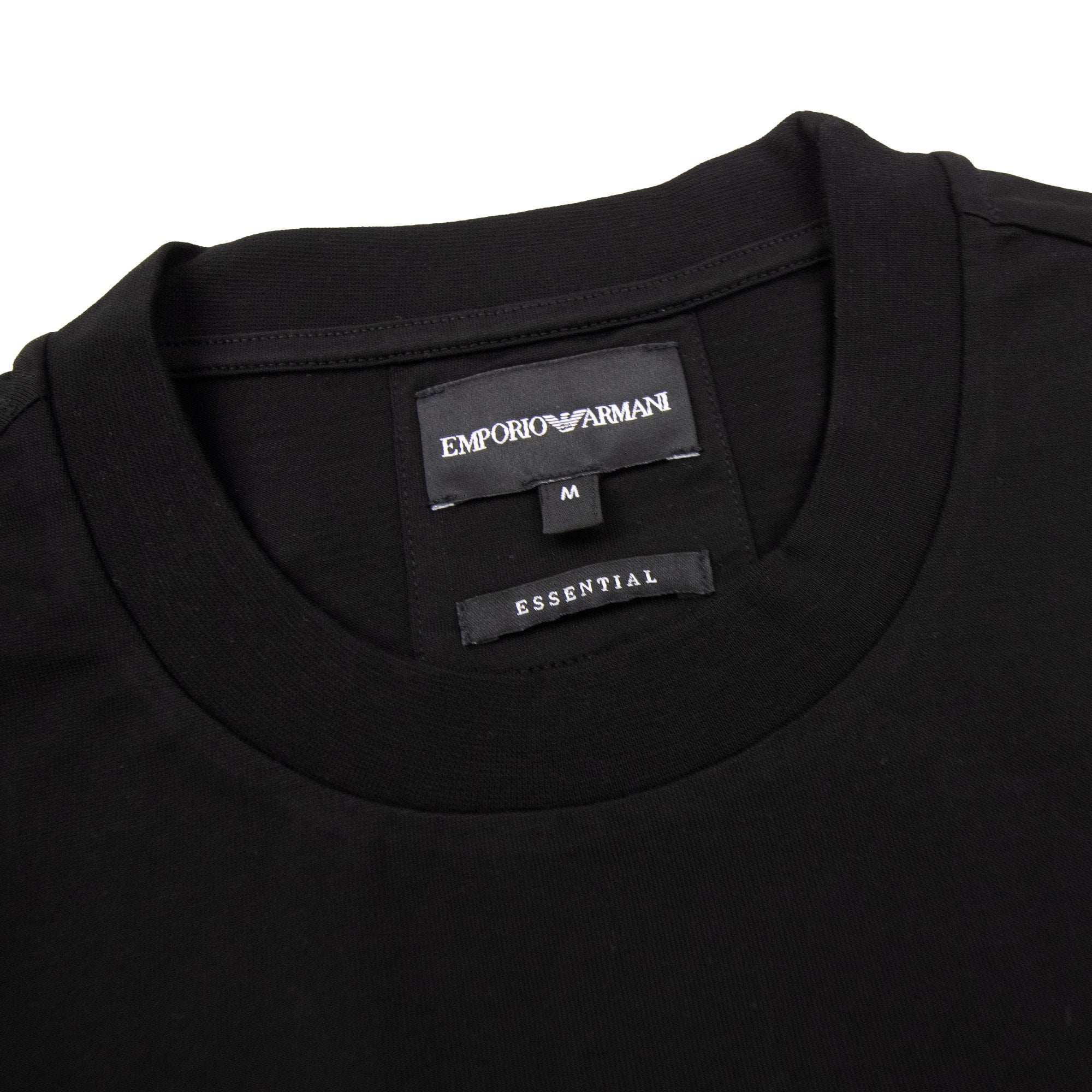 Emporio Armani Stencil Logo Tee Black