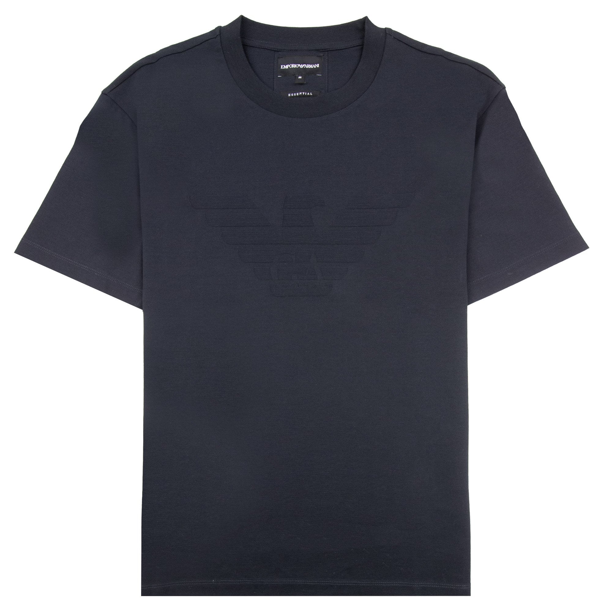 Emporio Armani Stencil Logo Tee Navy