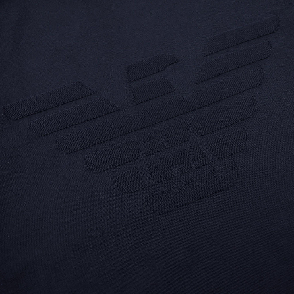 Emporio Armani Stencil Logo Tee Navy