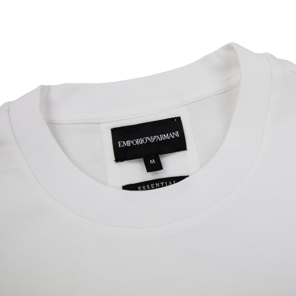 Emporio Armani Stencil Logo Tee White