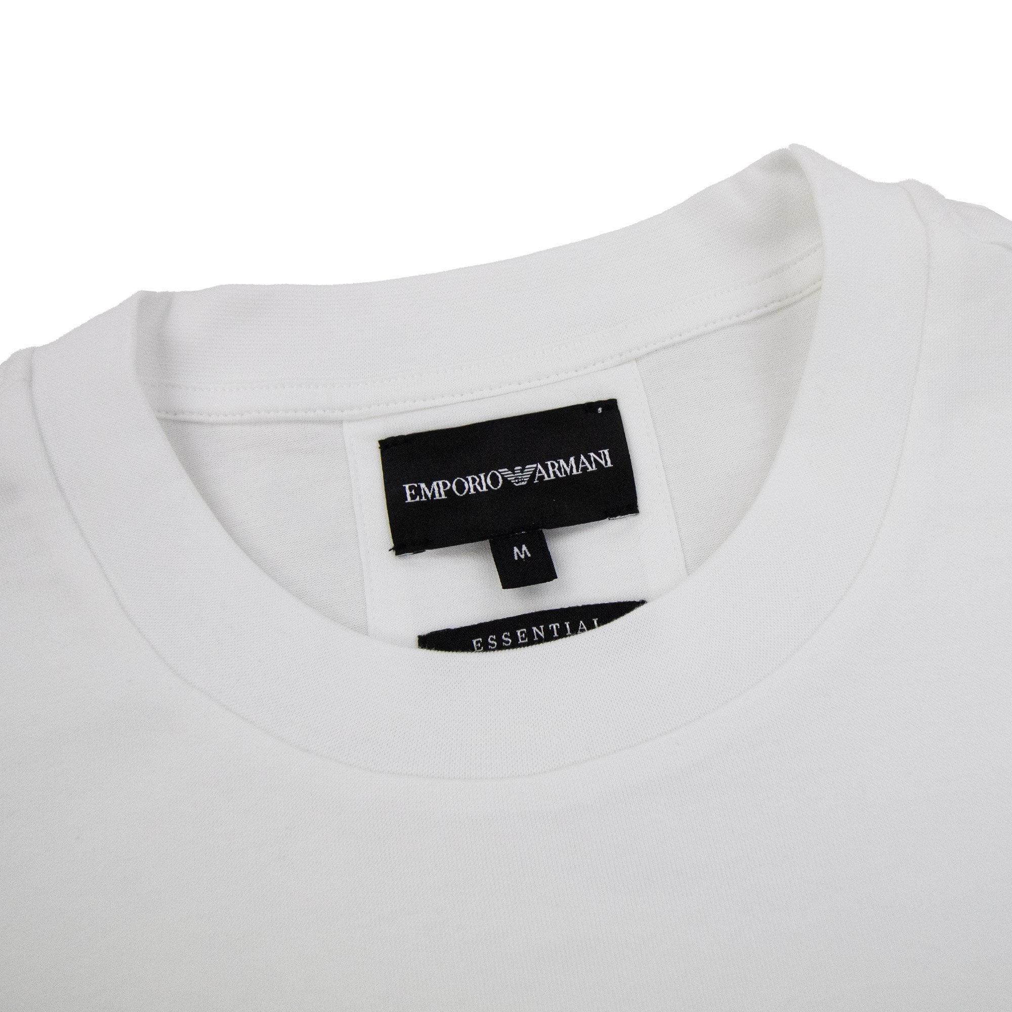 Emporio Armani Stencil Logo Tee White